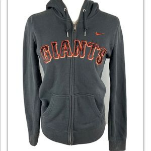 Nike Women’s Small San Francisco Giants Large Black Hoodie Sweatshirt Swoosh.